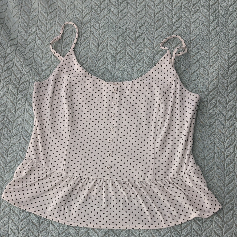 Sophie Rue Black and White Polka Dot Camisole